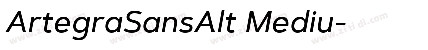 ArtegraSansAlt Mediu字体转换